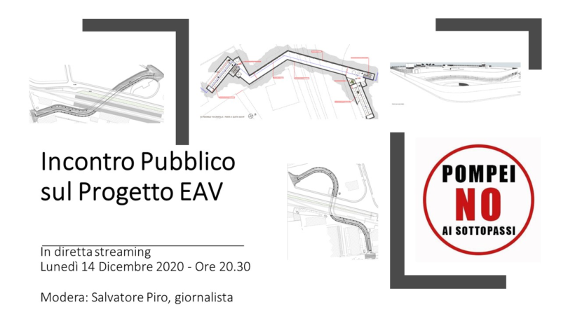 Progetto Eav, il Comitato No Sottopassi organizza un dibattito on-line: «Il Sindaco deve ascoltarci»